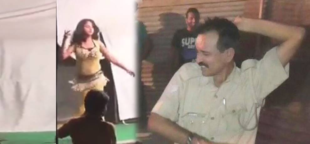 obscene dance of up police in hapur ramlila fair
