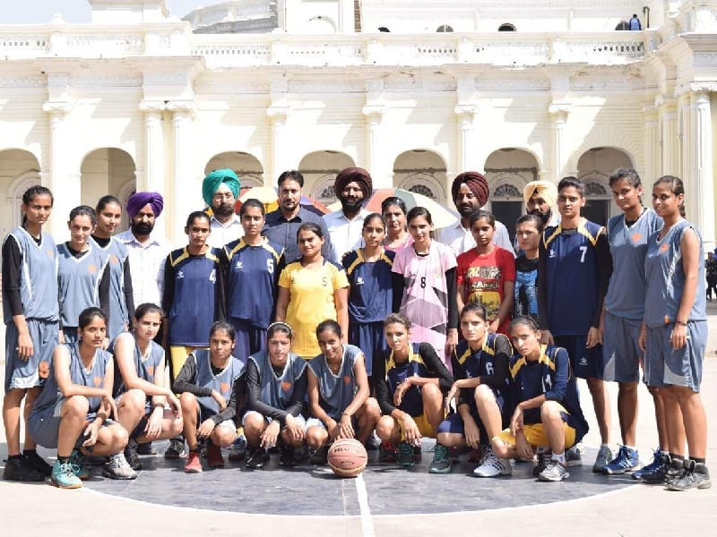 Inter College basketball competition, government Mahindera College, team of eight colleges, Patiala