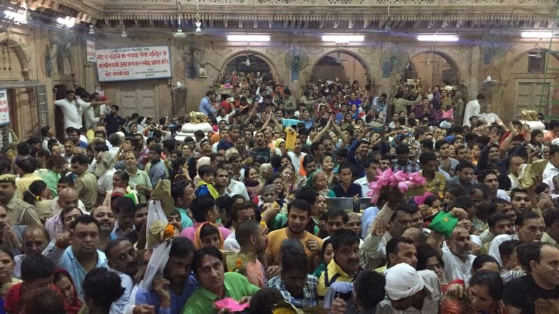 sharad purnima cellibration in bankebihari temple