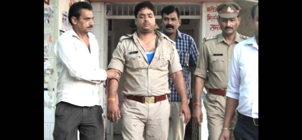 Policeman 'hijacked' by the escaped prisoner