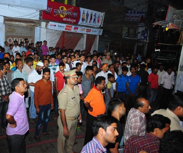 fire in a market in Lucknow.