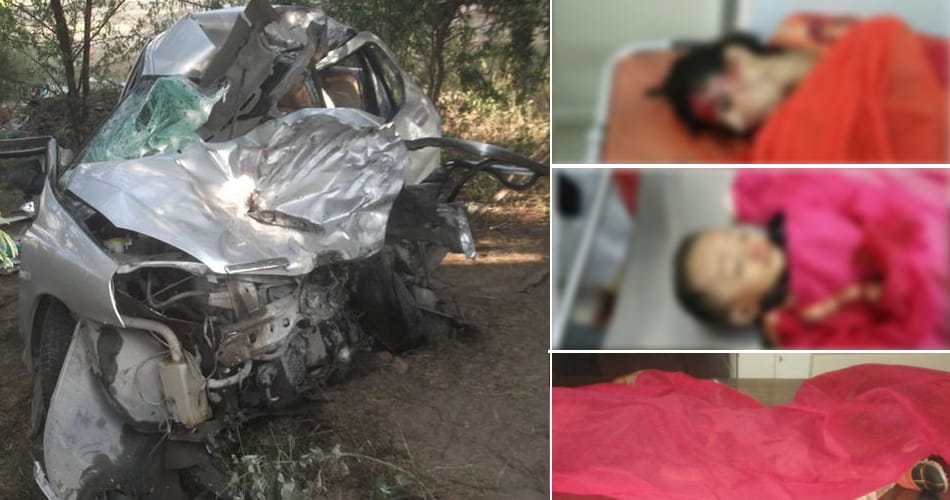 five people including two childrens killed in road accident in muktsar of punjab