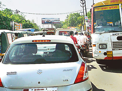 Ambedkar was jammed on the square