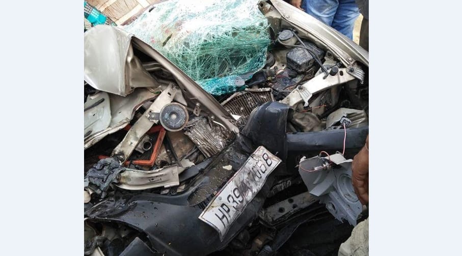 Five Person of a Family Killed in Car accident at Kangra.