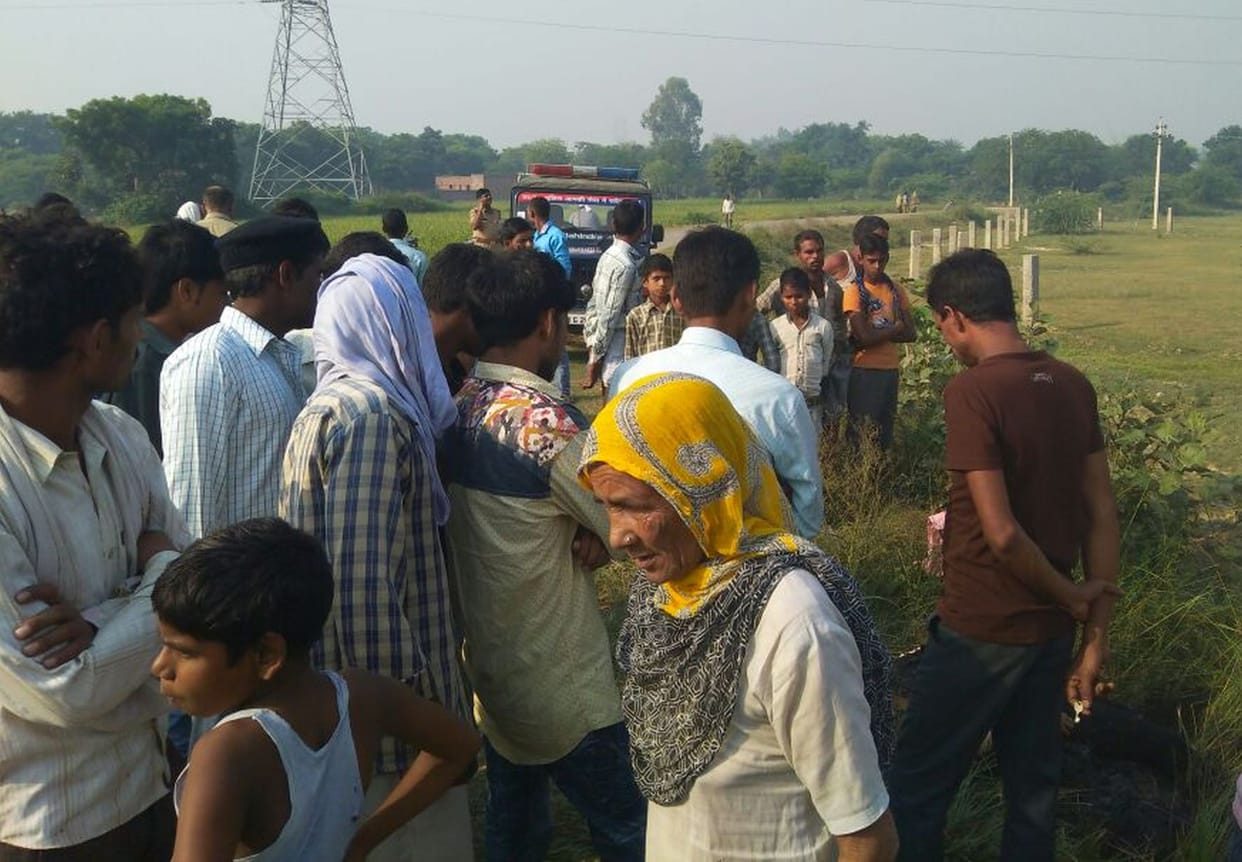 The bodies of the murdered young man lit petrol