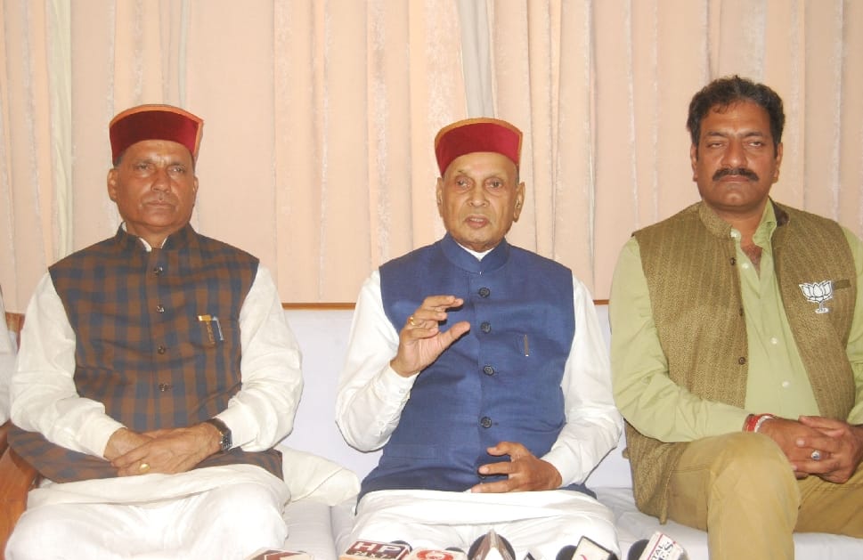 Prem Kumar Dhumal Statement on Sukhwinder Singh Sukhu.
