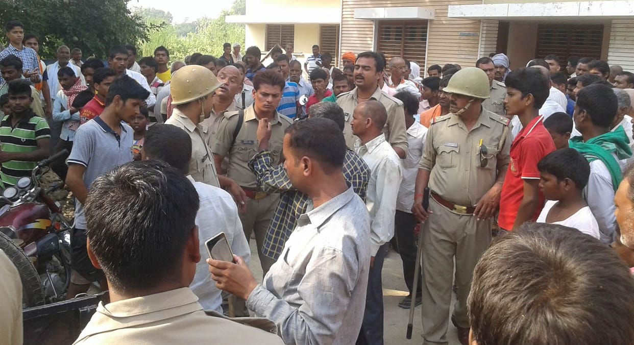 Sanitation workers beaten by the village head