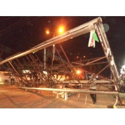 bhiwani news, municipal council, disputed unipole, removed