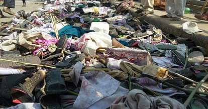 varanasi stampede in baba jai gurudev rally