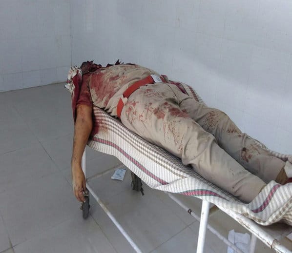 policeman committed suicide by shooting himself with a rifle