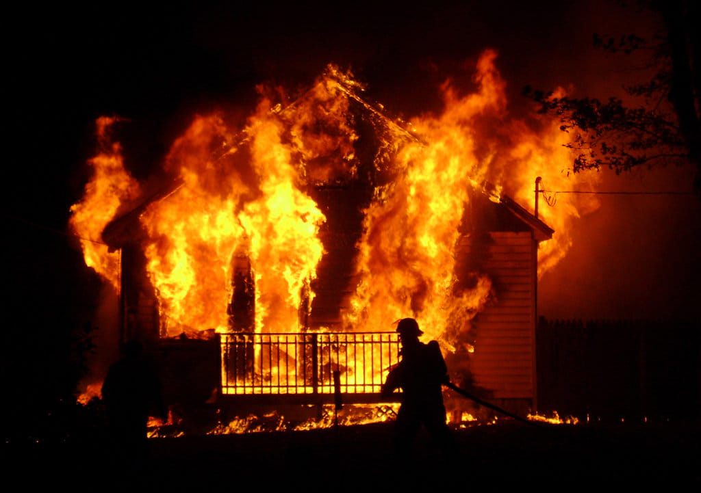 fire burns animals and huts in gurgaon
