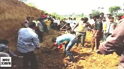 Hump of soil fallen on nine children in Kannauj, 4 died and 5 serious