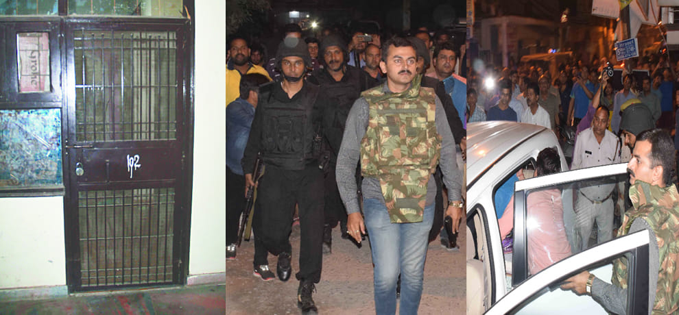 Hearing of the terrorists themselves locked in the house, frightened people after action