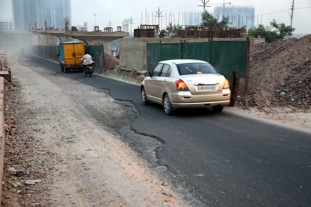 Elevated Road will form the sides of the road