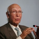 Sartaj Aziz alleges PM modi that, he is misleading BRICS