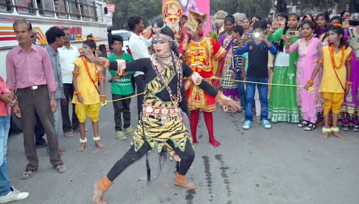 Maharishi Valmiki Jayanti The procession came to town