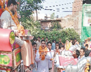valmiki jayanti par shobhayatra