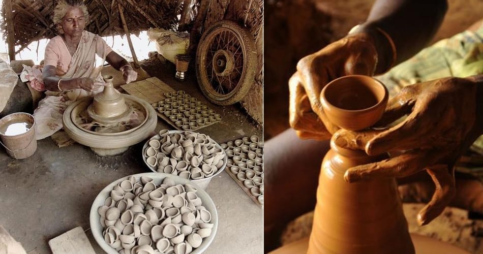 diwali 2017, clay lamp makers life ground report
