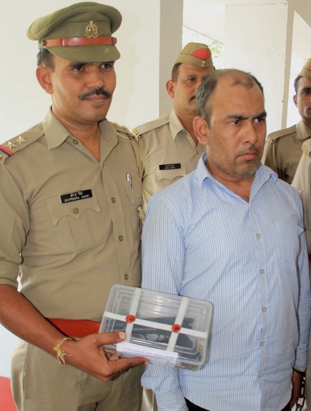 Pistol bullets were shot by police at Arshi