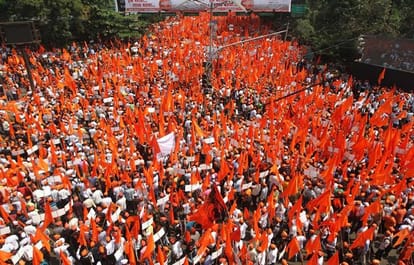 maharashtra: Maratha 'silent march' reaches mumbai