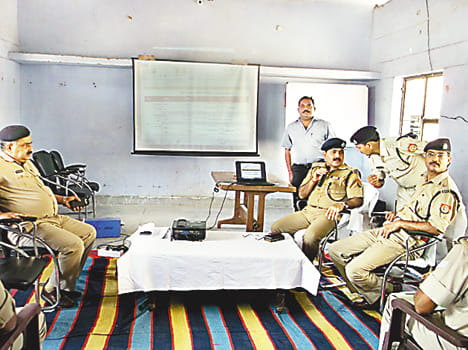 Now the police arrived at a moment's notice
