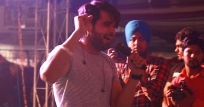 punjabi singer ninja left programmed in derabassi in between due to selfie of people