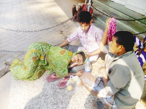 woman patient in trouble