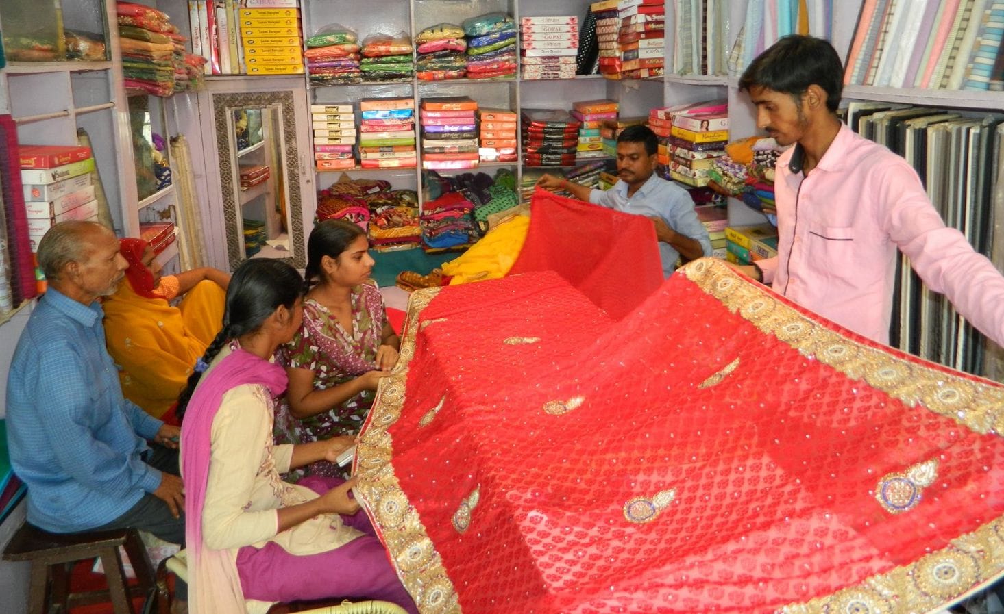there is a heavy chaos and outrage for rs one ruppes saree in varanasi