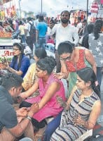 Marital decorating market henna Rs 50 to 21 thousand, Karnal
