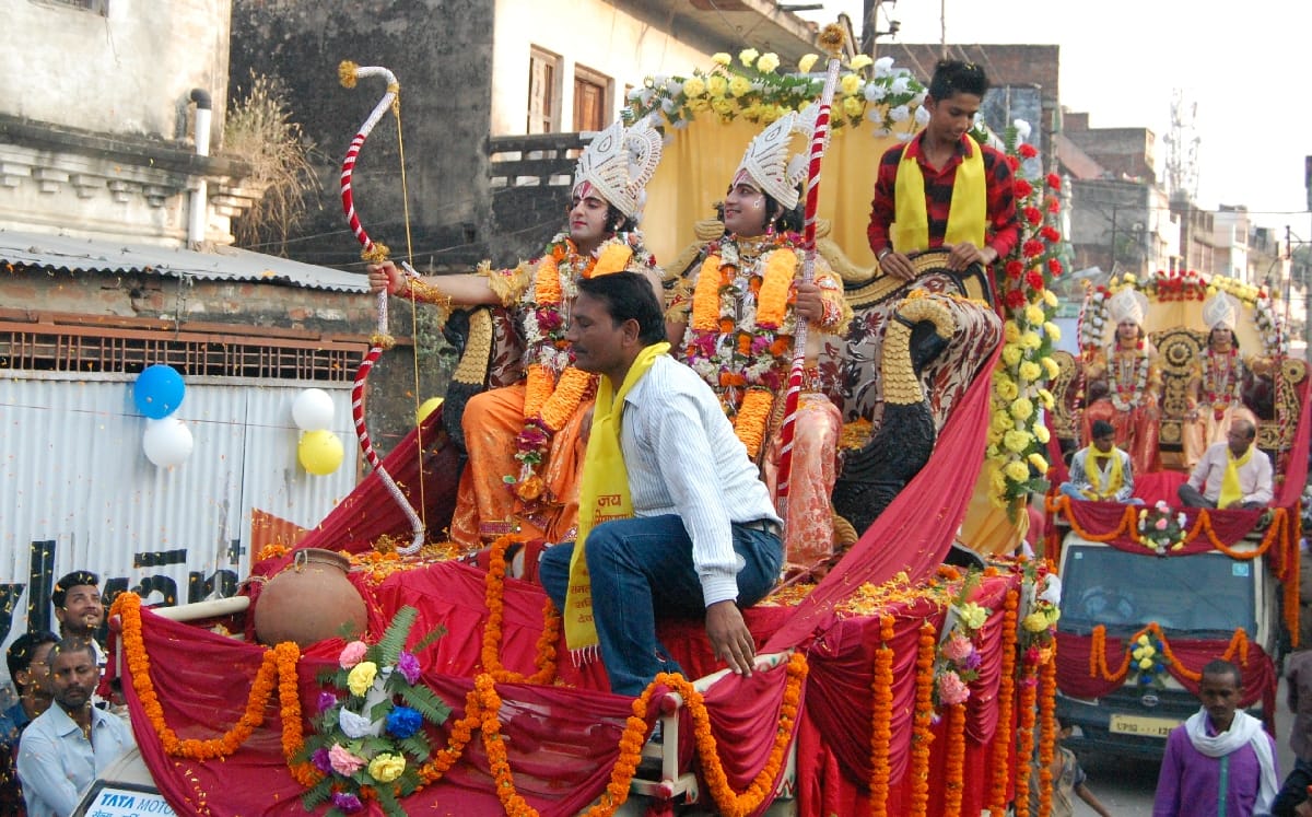 Elephant procession with horse belonged Ram