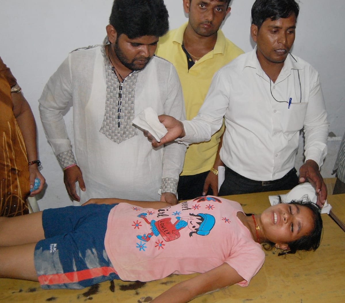  During the competition students faint games