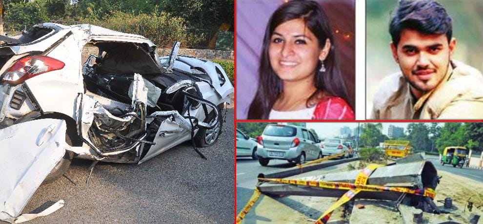 car accident in delhi two dead