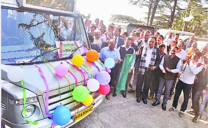 GS Bali Inaugurate Old HRTC Bus At shimla.