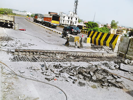 overbridge construction iis under invetigation