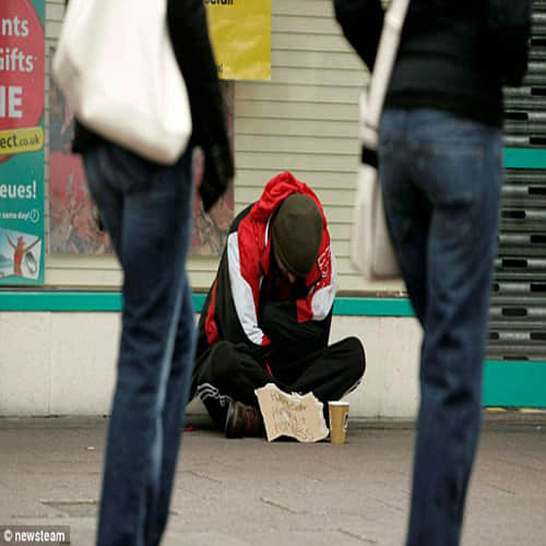 The beggar who earns up to 50 thousand a day