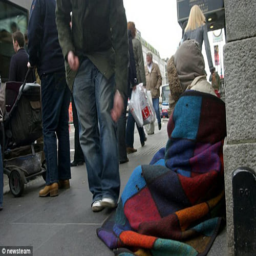 The beggar who earns up to 50 thousand a day