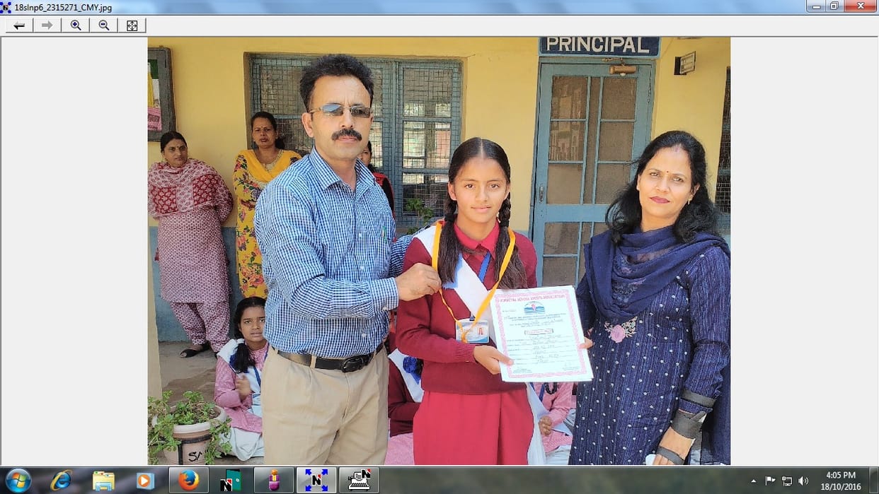Shivani win a gold medal