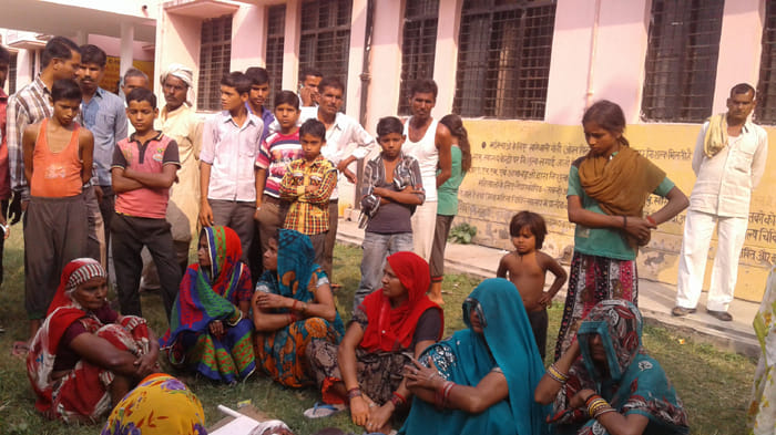 Crushed brick on marital husband wife death