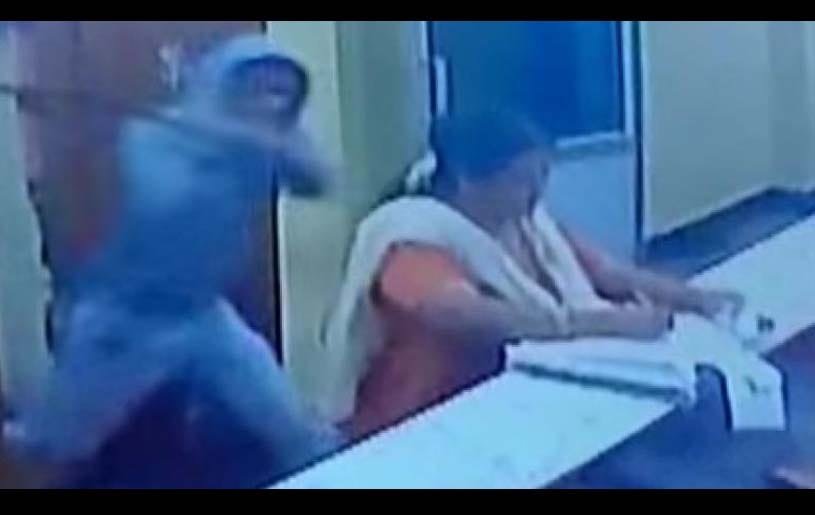man tried to kill woman by machete in Karnatka's temple