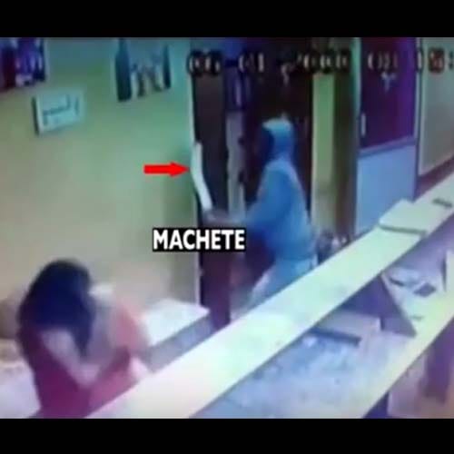 man tried to kill woman by machete in Karnatka's temple