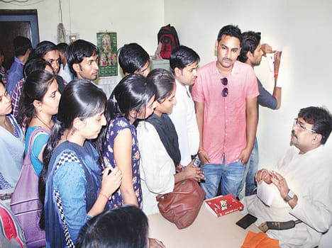 btc students met mla