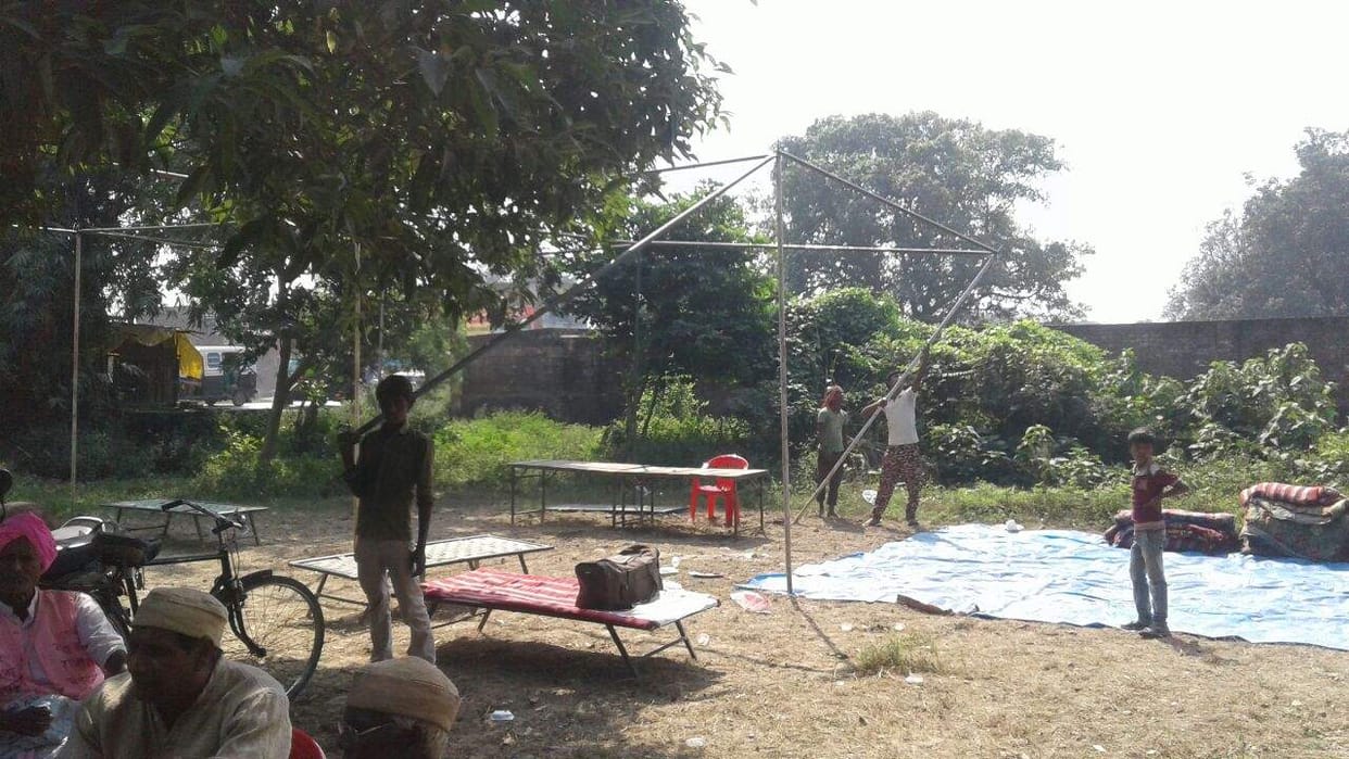 Jai Gurudev authorities uprooted the tents of the other faction