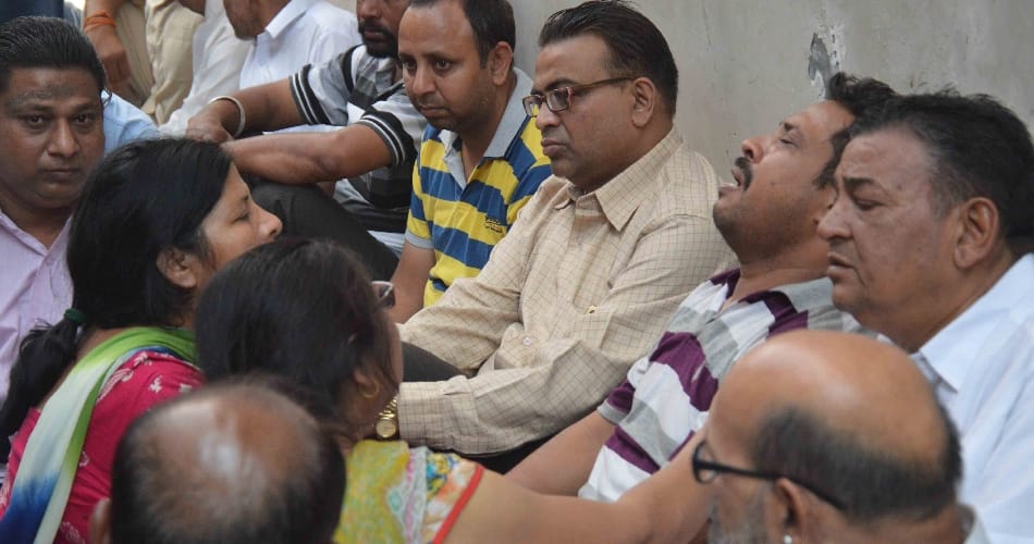 family finished on karwa chauth in ludhiana accident, funeral of five people