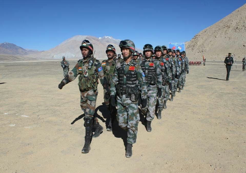 Indian and Chinese armies today held the second joint tactical exercise 