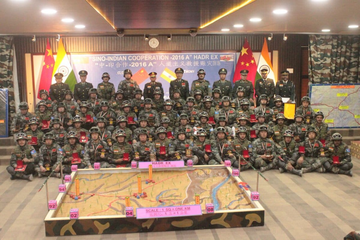 Indian and Chinese armies today held the second joint tactical exercise 