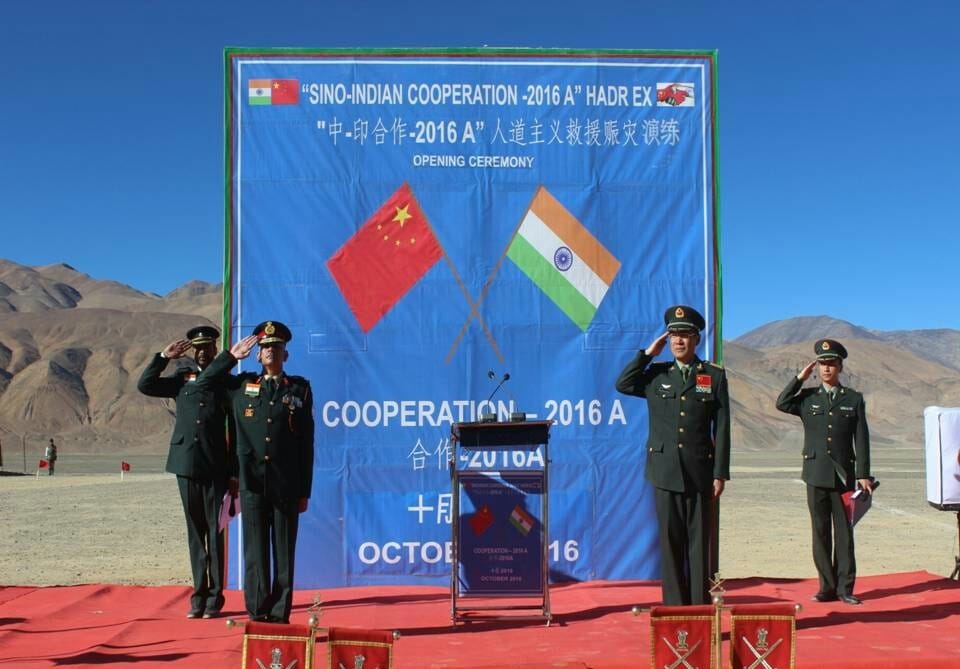 Indian and Chinese armies today held the second joint tactical exercise 