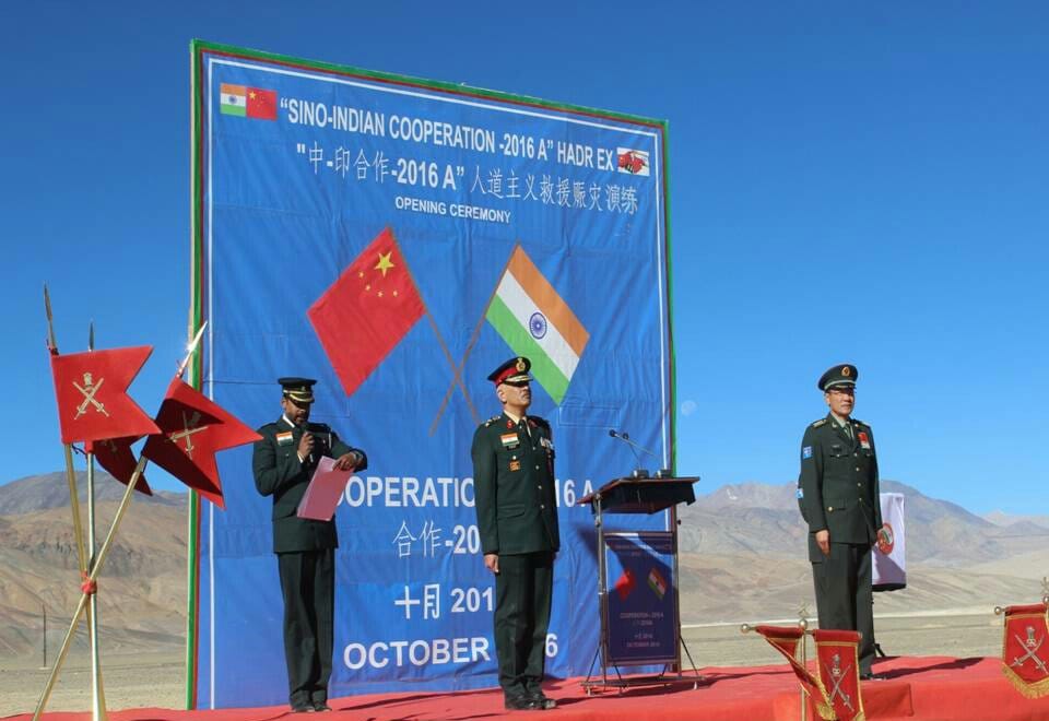 Indian and Chinese armies today held the second joint tactical exercise 