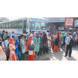 education, college, student,rewari, bus late