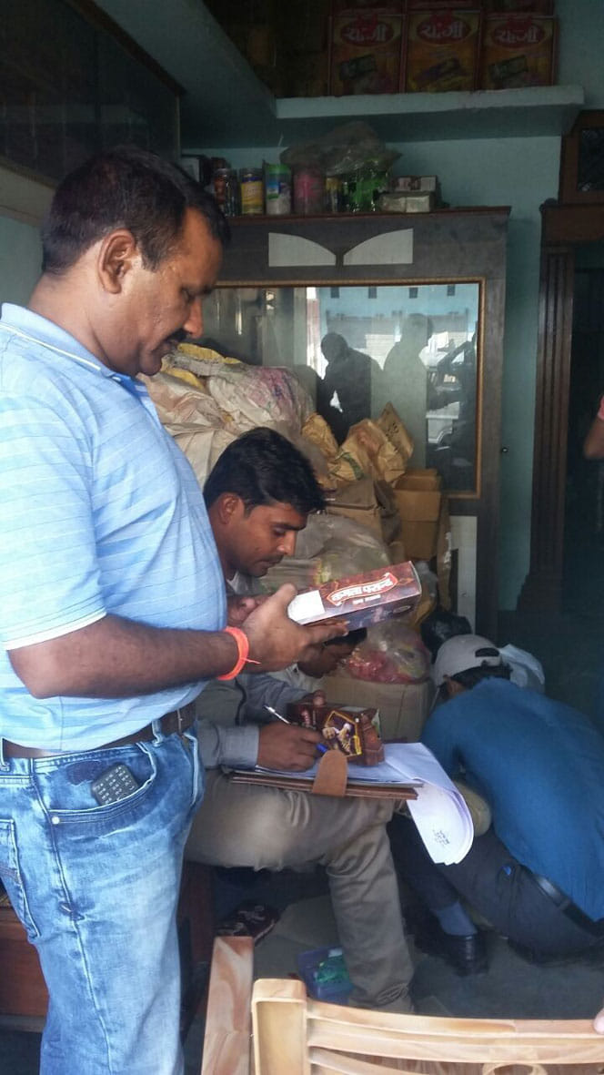 raid on pan masala shops