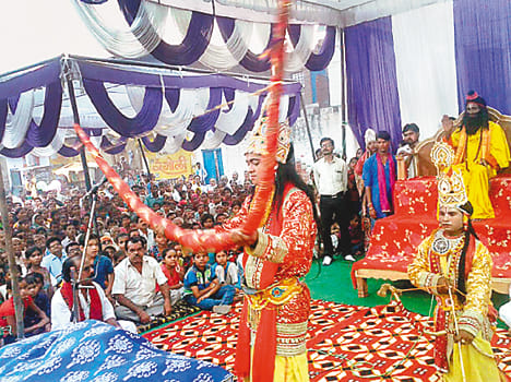 As broken bow Shiva, Rama engaged Jaykare